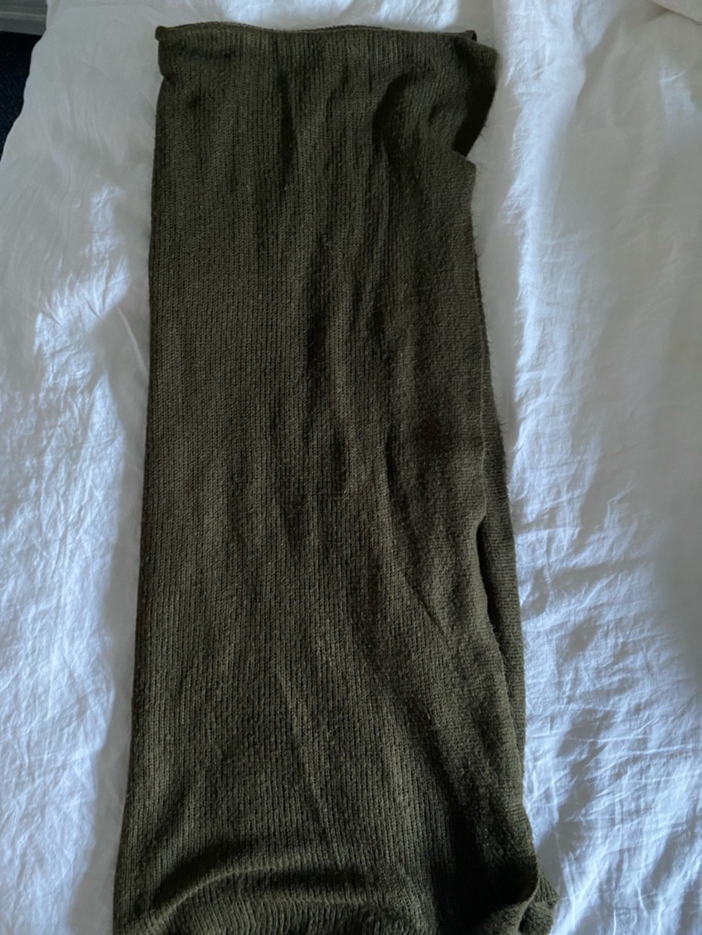 Free People HUGE Olive Green Knit Blanket Scarf Wrap